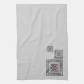 Afwisselend geometrisch handdoekje theedoek (Verticaal)