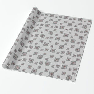 Afwisselend geometrisch omslagpapier cadeaupapier