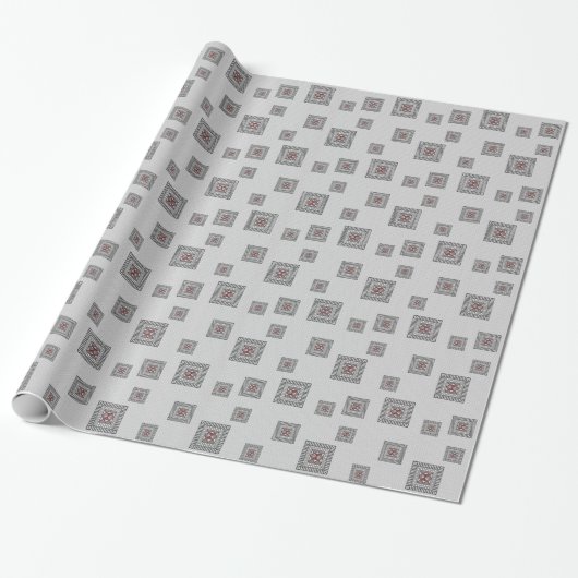 Afwisselend geometrisch omslagpapier cadeaupapier (Uitgerold)