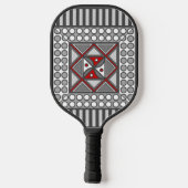 Afwisselend geometrisch pickleball paddle (Achterkant)