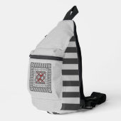 Afwisselend geometrisch sling bag (Rechterhoek)