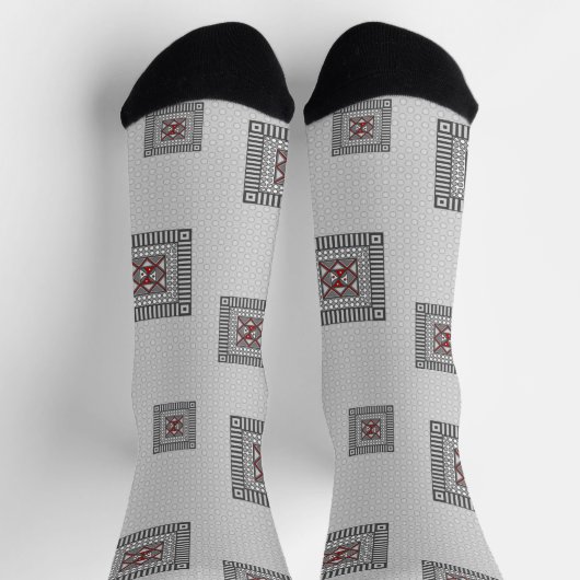 Afwisselend geometrisch sokken (Top)