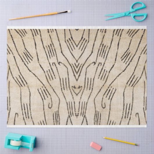 Afwisselend papier voor Afrikaanse textielmeubelen (Craft)