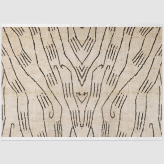 Afwisselend papier voor Afrikaanse textielmeubelen (Voorkant)