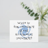 Afwisselend universum briefkaart (Staand voorkant)