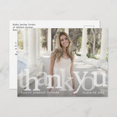 Afwisselend verloop Jaar van afstuderen Bedankt Briefkaart (Voorkant / Achterkant)