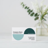 Afwisselende aansluitingen - schaduwen van groen visitekaartje (Staand voorkant)