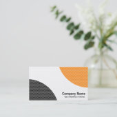 Afwisselende curven - getextureerd visitekaartje (Staand voorkant)