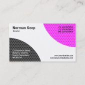 Afwisselende curven - getextureerd visitekaartje (Achterkant)