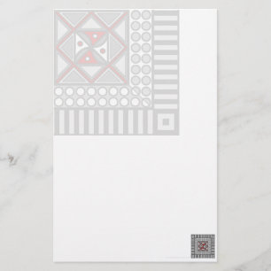 Afwisselende geometrische stationering briefpapier