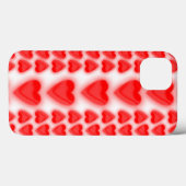 Afwisselende richting Rode Harten Case-Mate iPhone Case (Achterkant (horizontaal))