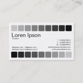 Afwisselende schaduwen visitekaartje (Achterkant)