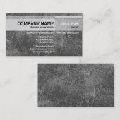 Afwisselende tafels - vogelboom - grijs visitekaartje (Voorkant / Achterkant)