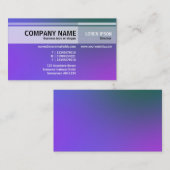Afwisselende tafels - Zachte gradiënten Visitekaar Visitekaartje (Voorkant / Achterkant)