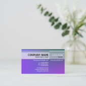 Afwisselende tafels - Zachte gradiënten Visitekaar Visitekaartje (Staand voorkant)