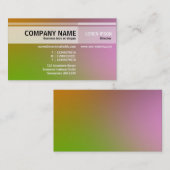 Afwisselende tafels - Zachte gradiënten Visitekaar Visitekaartje (Voorkant / Achterkant)