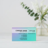 Afwisselende tafels - Zachte gradiënten Visitekaar Visitekaartje (Staand voorkant)