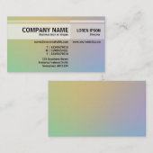 Afwisselende tafels - Zachte gradiënten Visitekaar Visitekaartje (Voorkant / Achterkant)