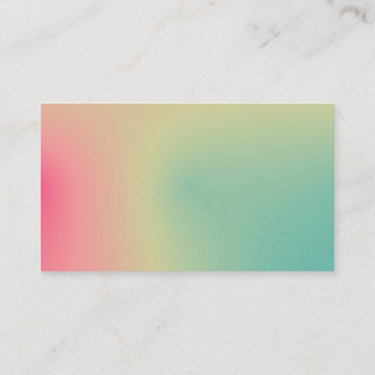 Afwisselende tafels - Zachte gradiënten Visitekaar Visitekaartje (Achterkant)