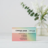 Afwisselende tafels - Zachte gradiënten Visitekaar Visitekaartje (Staand voorkant)