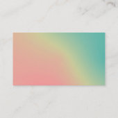 Afwisselende tafels - Zachte gradiënten Visitekaar Visitekaartje (Achterkant)