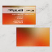 Afwisselende tafels - Zachte gradiënten Visitekaar Visitekaartje (Voorkant / Achterkant)