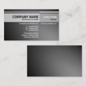 Afwisselende tonen - verlicht - grijs visitekaartje (Voorkant / Achterkant)