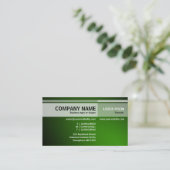 Afwisselende tonen - verlicht - groen visitekaartje (Staand voorkant)