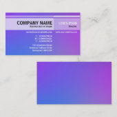 Afwisselende tonen - Zachte gradiënten Visitekaartje (Voorkant / Achterkant)