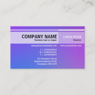 Afwisselende tonen - Zachte gradiënten Visitekaartje