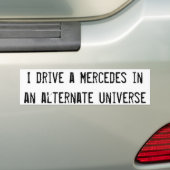Afwisselende universe Fantasieën Bumpersticker (Op auto)