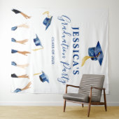 Afwissend diploma-achtergrond fotobooth wandkleed (In Situ (horizontaal))