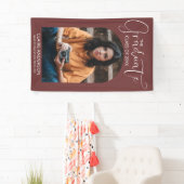Afwolf Foto met Boog Afstudeerfeest Spandoek (Insitu)