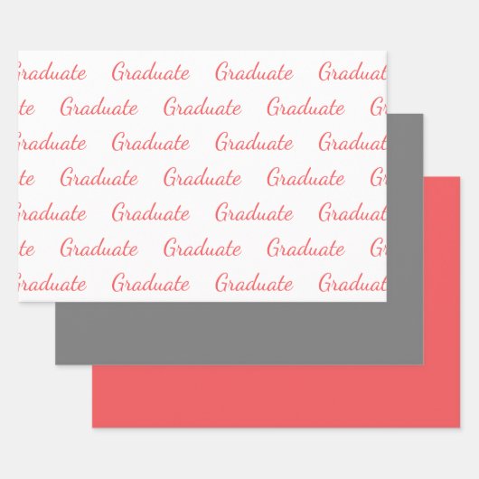 Afwstuderen Eenvoudig Moderne Afstudeer Inpakpapier Vel (Set)