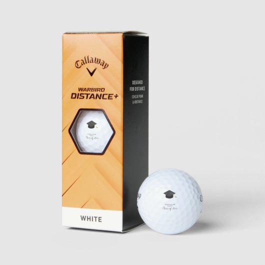 Afwstuderen Feest Maatwerk Jaar Tijdloos Golfballen (Verpakking)