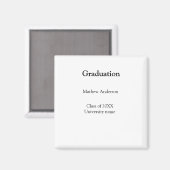 Afwstuderen naam klas van 20XX universiteitsnaam s Magneet (Voorkant / Achterkant)