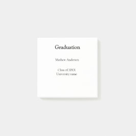 Afwstuderen naam klas van 20XX universiteitsnaam s Post-it® Notes