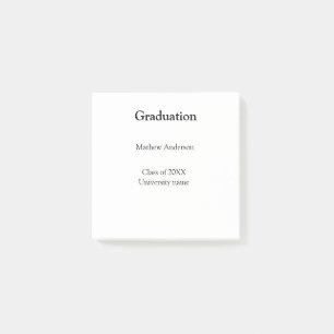 Afwstuderen naam klas van 20XX universiteitsnaam s Post-it® Notes