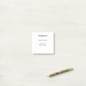Afwstuderen naam klas van 20XX universiteitsnaam s Post-it® Notes (Op bureau)