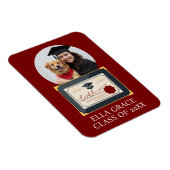 Afwstuderen op maat gemaakte foto afstudeercadeau magneet (Rechterzijde)