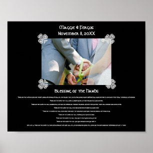 Afzegeling van de aangepaste foto van Hands Weddin Poster