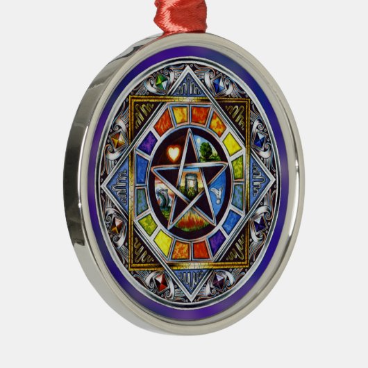 Afzegeling van de Premium Round Ornament van Eleme (Rechts)