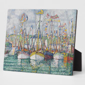 Afzegeling van de tonijnvloot in Groix, 1923 Fotoplaat (Zijkant)