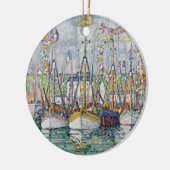 Afzegeling van de tonijnvloot in Groix, 1923 Keramisch Ornament (Links)