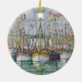 Afzegeling van de tonijnvloot in Groix, 1923 Keramisch Ornament (Achterkant)