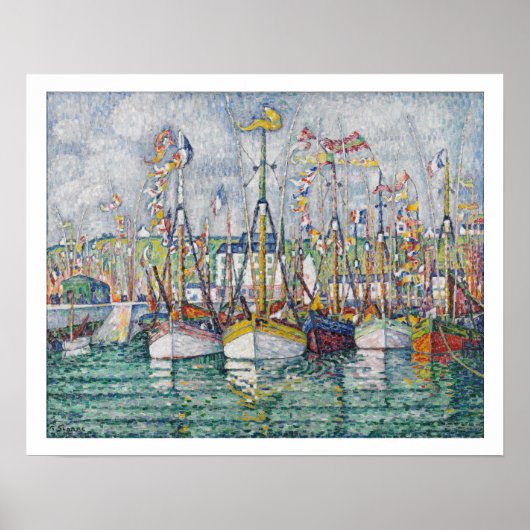 Afzegeling van de tonijnvloot in Groix, 1923 Poster (Voorkant)