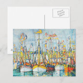 Afzegeling van de tonijnvloot in Groix door Paul S Briefkaart (Voorkant / Achterkant)