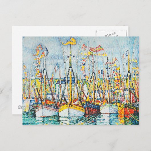 Afzegeling van de tonijnvloot in Groix door Paul S Briefkaart (Voorkant / Achterkant)