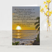 Afzegeling van het vriesschip Ocean Sunset Kaart (Gele Bloem)