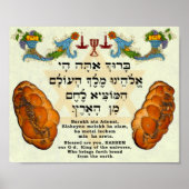 Afzegeling voor lezen, Hebreeuws en Engels Poster (Voorkant)